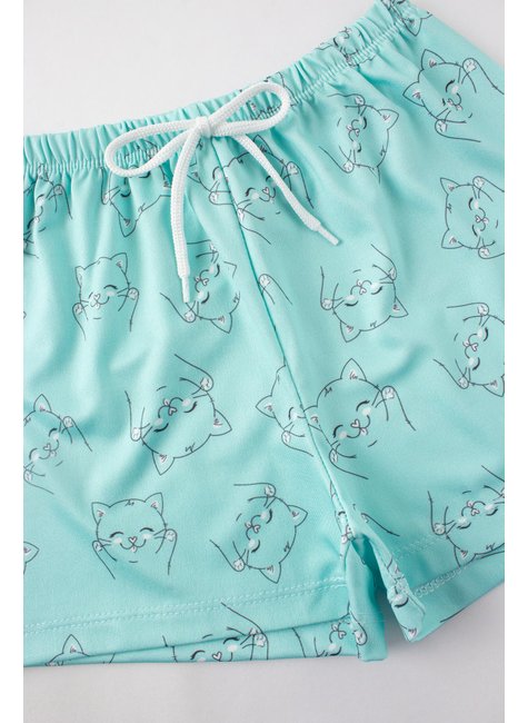 pijama infantil feminino meia malhasuplex sublimado cat menina doce 5