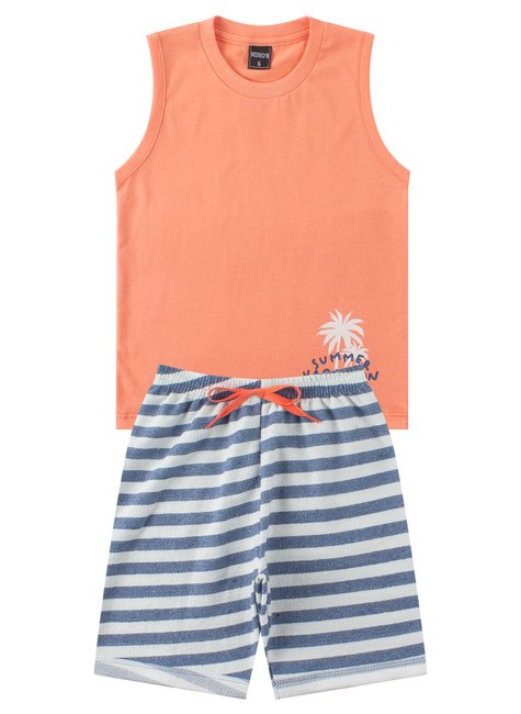 conjunto infantil masculino meia malhamoletinho rotativo summer vacation mino s 6