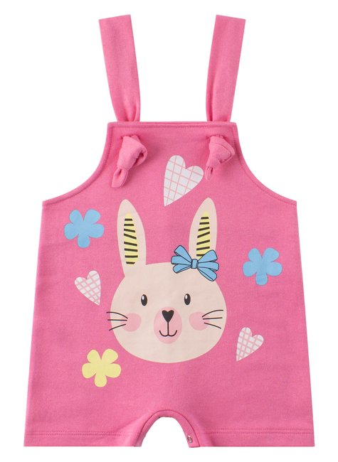 macacao jardineira moletinho body de bebe suedine rabbit pequeno big amor 3