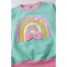 conjunto infantil feminino moletom peluciado colorful menina doce 14