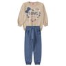 conjunto infantil feminino moletom peluciado love forever menina doce 6