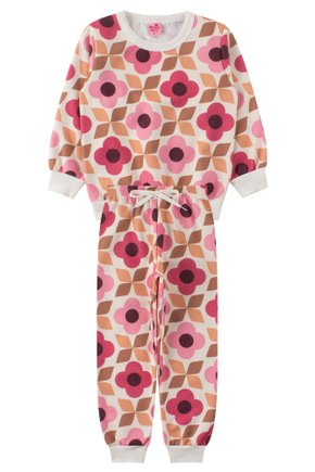Conjunto Infantil Feminino Moletom Sublimado Peluciado Flowers - Menina Doce
