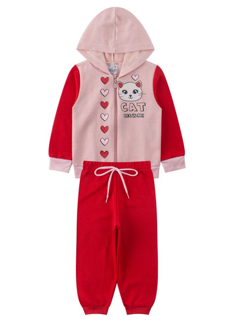 conjunto de bebe feminino moletom peluciado cat primo s gueda 6