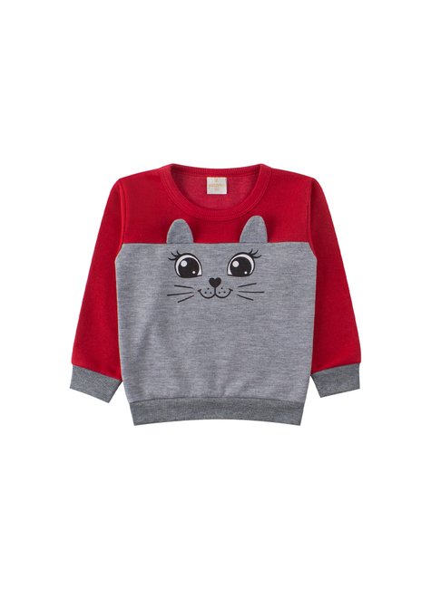 conjunto de bebe feminino moletom peluciado cute viston 2