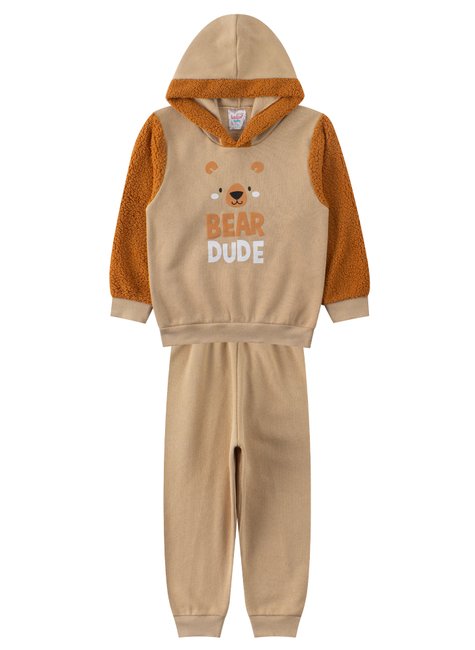 conjunto infantil masculino moletom peluciadopelo carneirinho bear dude india baby 7