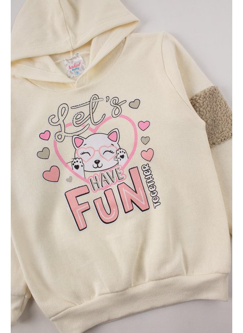conjunto infantil feminino moletom peluciadopelo carneirinho have fun india baby 9