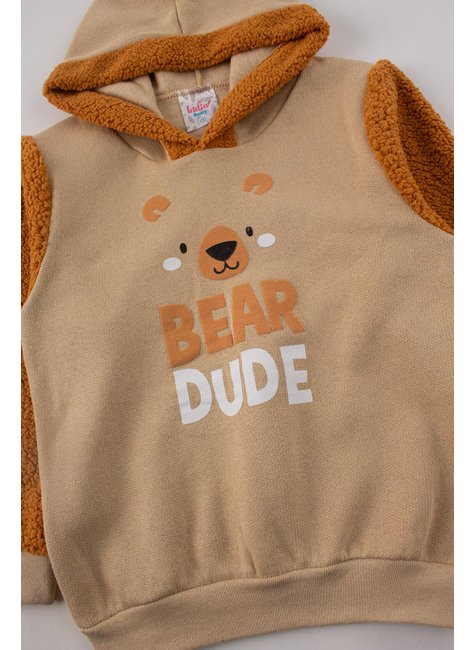 conjunto infantil masculino moletom peluciadopelo carneirinho bear dude india baby 7 3