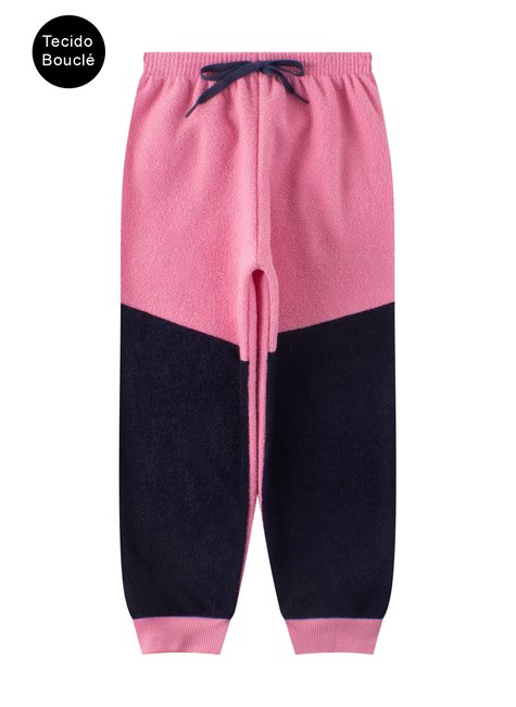 calca infantil feminino boucle peluciado cores india baby