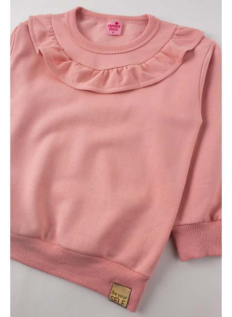 conjunto infantil feminino moletom peluciadosuplex sublimado bela menina doce 4
