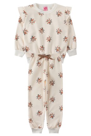 Conjunto Infantil Feminino Moletom Sublimado Peluciado Beautiful - Menina Doce