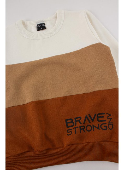 conjunto infantil masculino moletom peluciado strong mino s 4