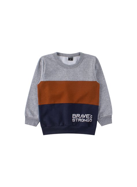 conjunto infantil masculino moletom peluciado strong mino s 7