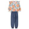 conjunto infantil feminino moletom sublimado peluciadomoletom peluciado flowers menina doce