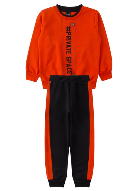 conjunto infantil masculino moletom peluciado private space good boy 11