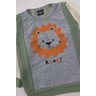 conjunto de bebe masculino moletom peluciadopelo carneirinho roar viston 4