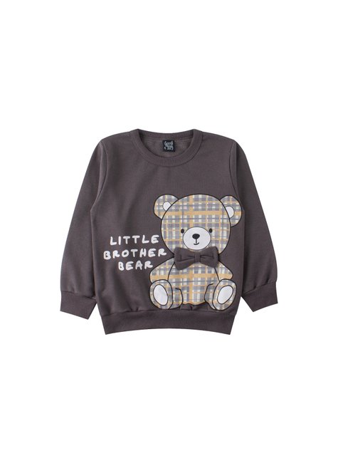 conjunto infantil masculino moletom peluciadomoletom sublimado peluciado bear good boy 2