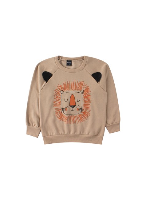 conjunto infantil masculino moletom peluciado lion mino s 2