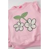 conjunto infantil feminino moletom peluciadosuplex sublimado flowers menina doce 14