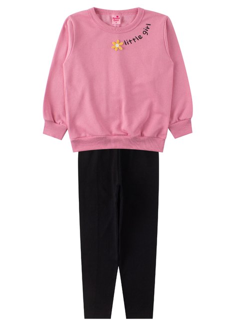 conjunto infantil feminino moletom peluciadocotton little girl menina doce 6