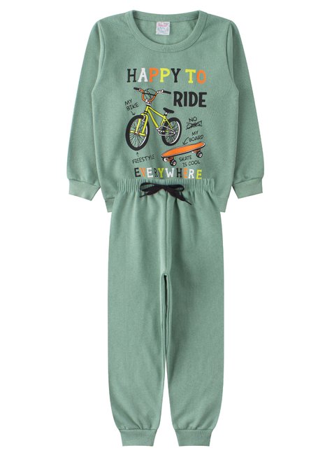 conjunto infantil masculino moletom peluciado cores india baby 26