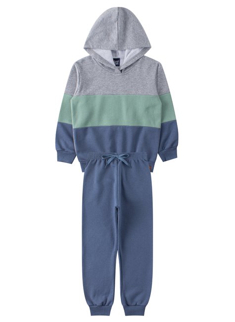 conjunto infantil masculino moletom peluciado cores good boy 6