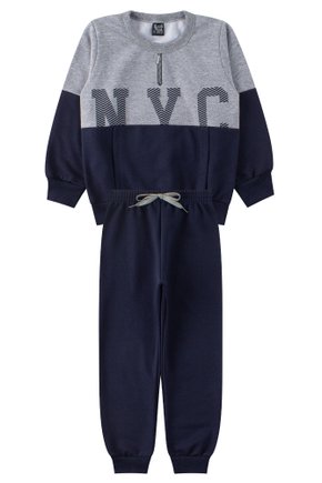 Conjunto Infantil Masculino Moletom Peluciado Nyc - Good Boy
