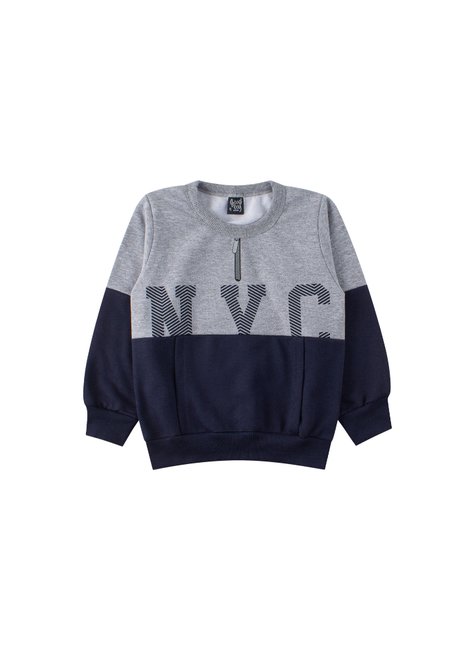 conjunto infantil masculino moletom peluciado nyc good boy 2