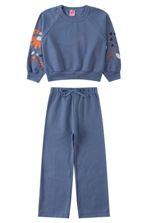 Conjunto Infantil Feminino Moletom Peluciado Charme - Menina Doce