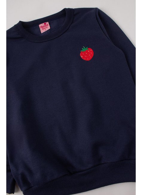 conjunto infantil feminino moletom peluciado divertido menina doce 9