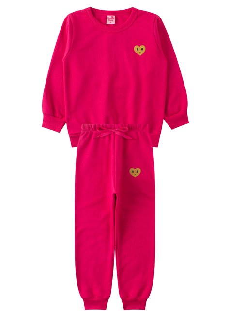 conjunto infantil feminino moletom peluciado divertido menina doce 11