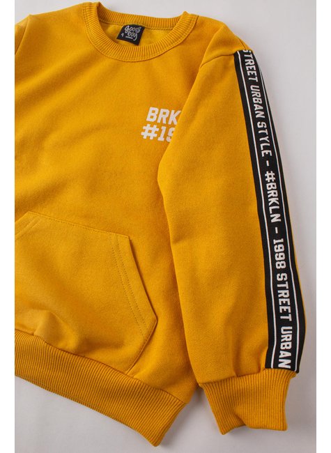 conjunto infantil masculino moletom peluciado urban style good boy 4