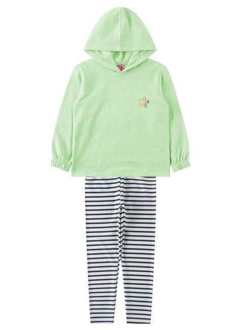 conjunto infantil feminino moletom peluciadosuplex sublimado flor menina doce 6