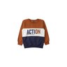 conjunto infantil masculino moletom peluciado action mino s 12