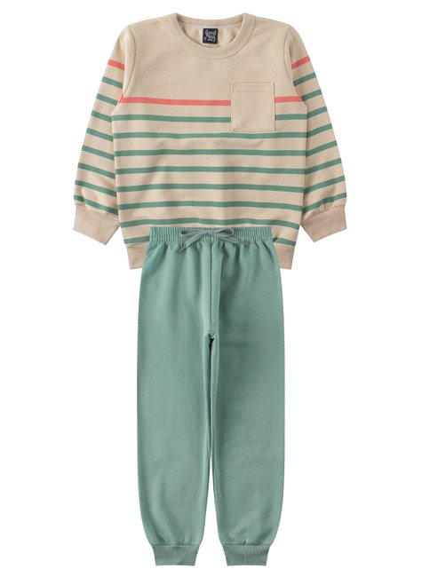 conjunto infantil masculino moletom peluciado cool good boy 11