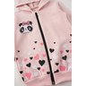 conjunto de bebe feminino moletom peluciado panda pho kids 4