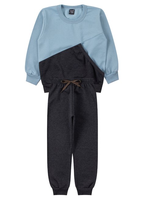 conjunto infantil masculino moletom peluciado colors good boy