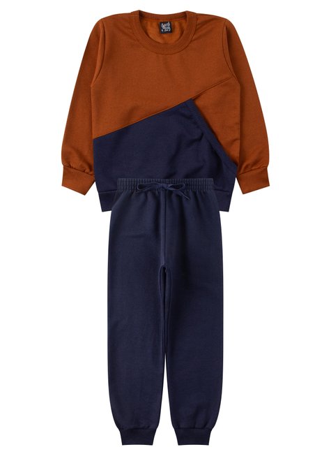 conjunto infantil masculino moletom peluciado colors good boy 6