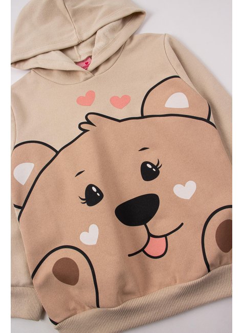 conjunto infantil feminino moletom peluciado lovely menina doce 14