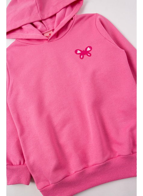 conjunto infantil feminino moletom peluciado pretty menina doce 4
