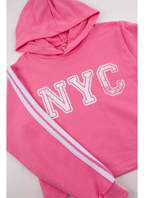 conjunto infantil feminino moletinho nyc menina doce 14