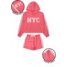 conjunto infantil feminino moletinho nyc menina doce 16