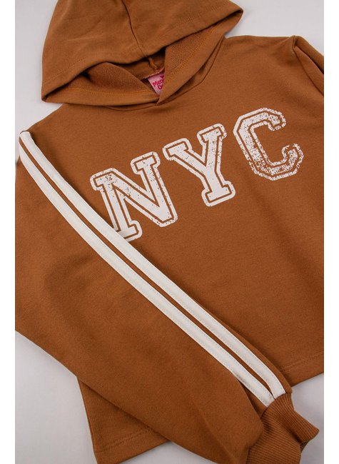 conjunto infantil feminino moletinho nyc menina doce 24