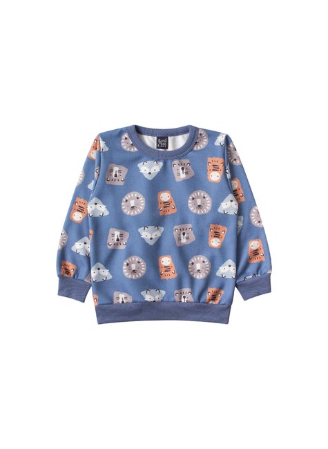 conjunto infantil masculino moletom sublimado peluciado animals good boy 2
