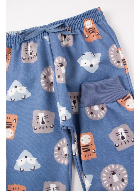 conjunto infantil masculino moletom sublimado peluciado animals good boy 5