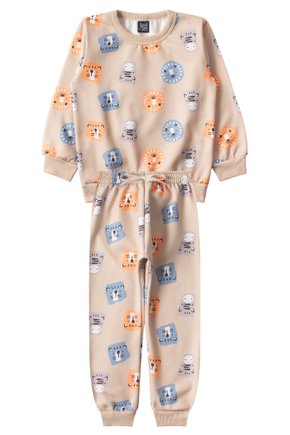 Conjunto Infantil Masculino Moletom Sublimado Peluciado Animals - Good Boy