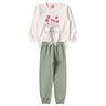 conjunto infantil feminino moletom peluciado charme menina doce 6