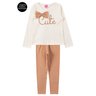 conjunto infantil feminino meia malhasuplex peluciado cute menina doce 6