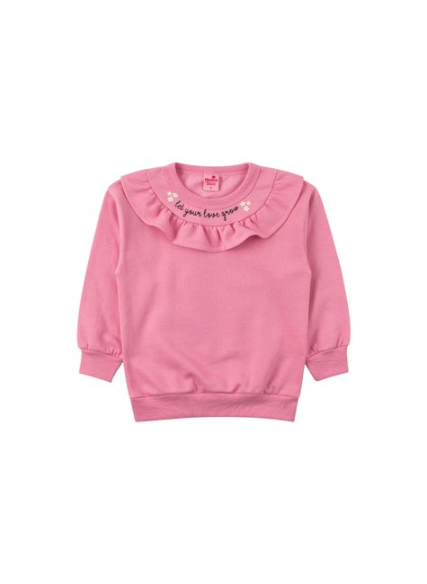 conjunto infantil feminino moletom peluciado winter menina doce 7