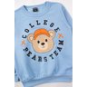 conjunto infantil masculino moletom peluciadomoletom sublimado peluciado bears team mino s 14