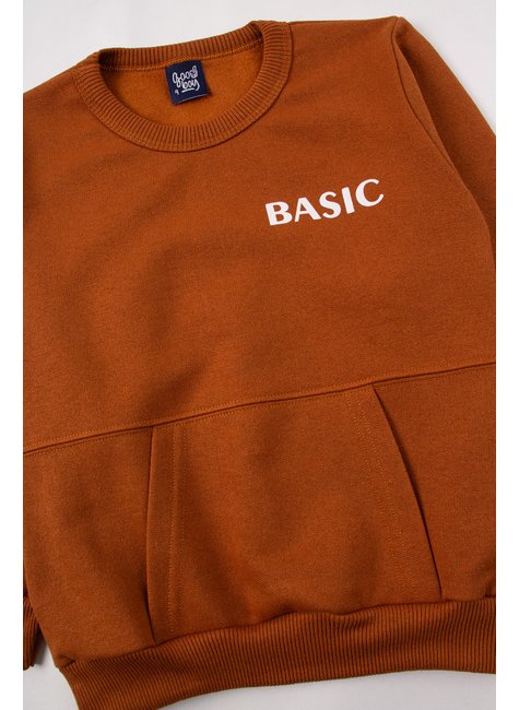 conjunto infantil masculino moletom peluciado basic good boy 4